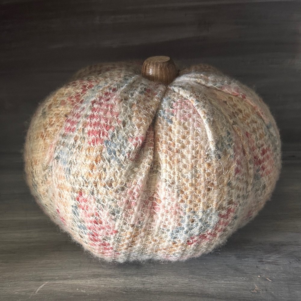 Handcrafted Multicolor Wool Pumpkin Decor